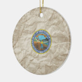 Minnesota State Seal Keramisch Ornament (Links)