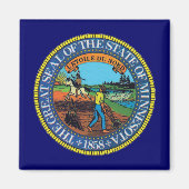 Minnesota State Seal Magneet (Voorkant)