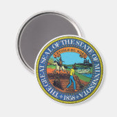Minnesota State Seal Magneet (Voorkant / Achterkant)