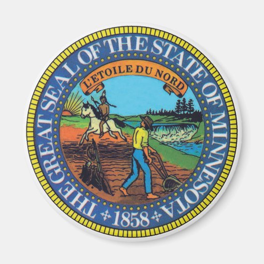 Minnesota State Seal Magneet (Voorkant)