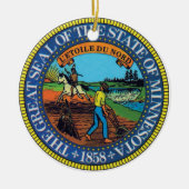 Minnesota State Seal Ornament (Voorkant)