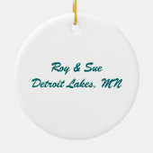 Minnesota State Seal Ornament (Achterkant)