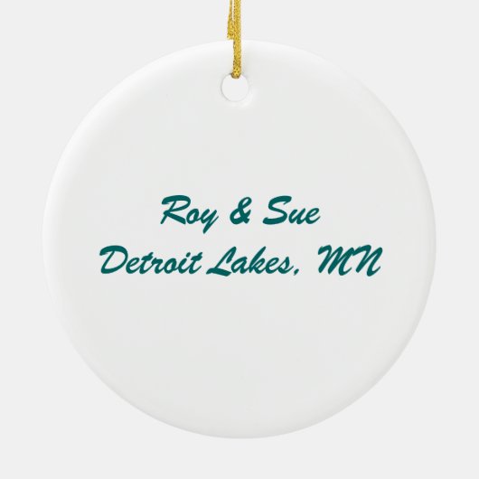 Minnesota State Seal Ornament (Achterkant)