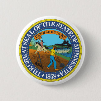 Minnesota State Seal Ronde Button 5,7 Cm
