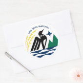 Minnesota State Seal Ronde Sticker (Envelop)