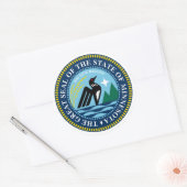 Minnesota State Seal Ronde Sticker (Envelop)