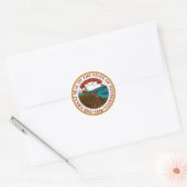 Minnesota State Seal Ronde Sticker (Envelop)