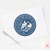 Minnesota State Seal Ronde Sticker (Envelop)
