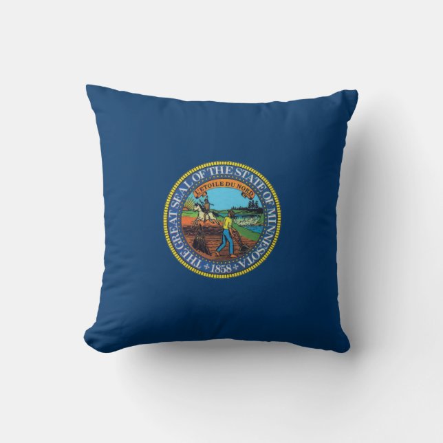 Minnesota State Seal Sierkussen (Voorkant)