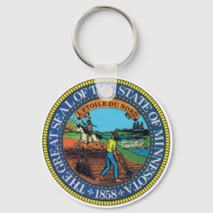 Minnesota State Seal Sleutelhanger