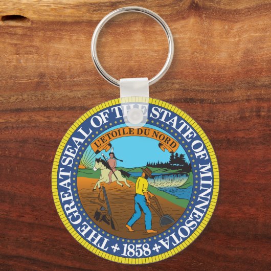 Minnesota State Seal Sleutelhanger (Voorkant)