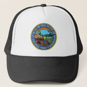 Minnesota State Seal Trucker Pet