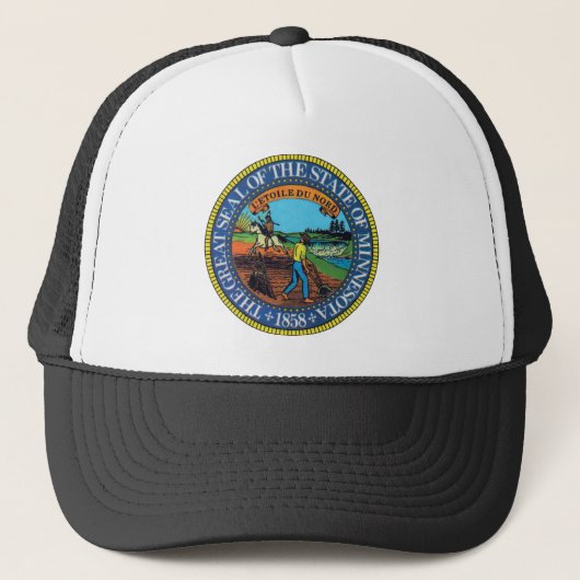 Minnesota State Seal Trucker Pet (Voorkant)