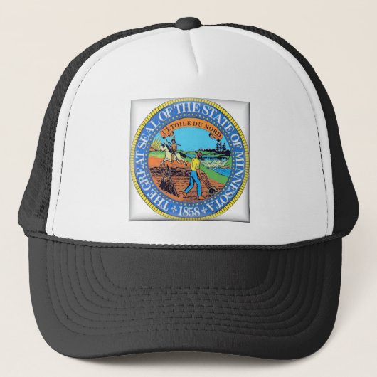 Minnesota State Seal Trucker Pet (Voorkant)