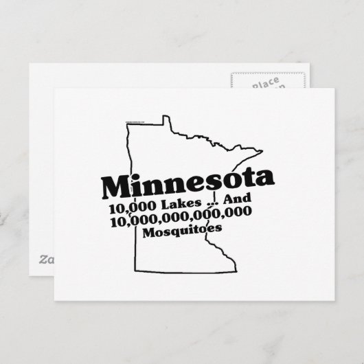 Minnesota State Slogan Briefkaart (Voorkant / Achterkant)