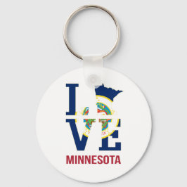 Minnesota State USA Love Sleutelhanger