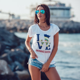Minnesota State USA Love T-shirt
