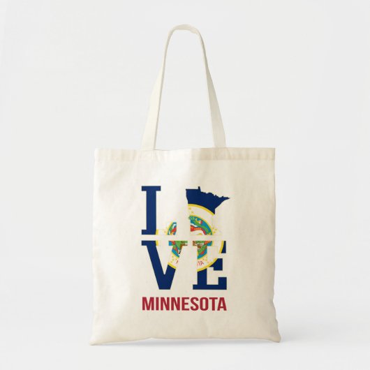 Minnesota State USA Love Tote Bag (Voorkant)