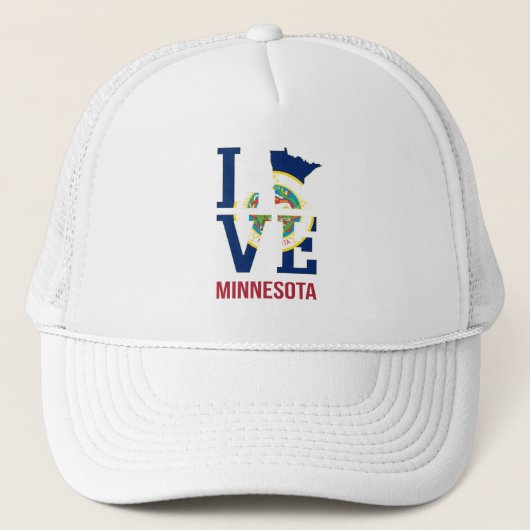 Minnesota State USA Love Trucker Pet (Voorkant)