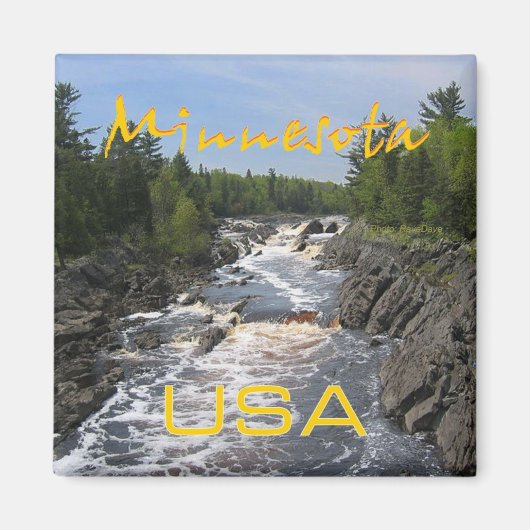 Minnesota State USA Travel Souvenir Koelkast Magne Magneet (Voorkant)