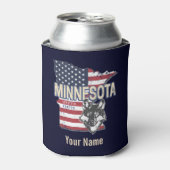 Minnesota State Verenigde Staten Kaart  Verenigde  Blikjeskoeler (Blikje Voorkant)