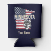 Minnesota State Verenigde Staten Kaart  Verenigde  Blikjeskoeler (Voorkant)