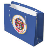 Minnesota State Vlag Groot Cadeauzakje (Achterkant Gekanteld)