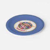 Minnesota State Vlag Papieren Bordje (Gekanteld)