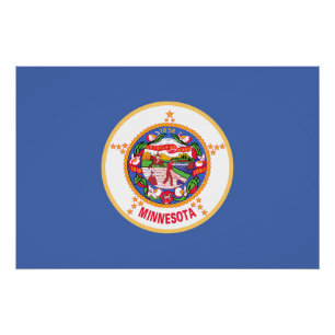Minnesota State Vlag Perfect Poster