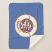 Minnesota State Vlag Sherpa Deken (Voorkant)