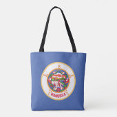 Minnesota State Vlag Tote Bag (Achterkant)