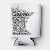 Minnesota State Word Cloud Blikjeskoeler (Voorkant)