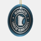 "Minnesota Steel 2"-Ornamenten Keramisch Ornament (Rechts)