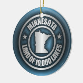 "Minnesota Steel 2"-Ornamenten Keramisch Ornament (Links)