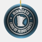 "Minnesota Steel 2"-Ornamenten Keramisch Ornament (Achterkant)