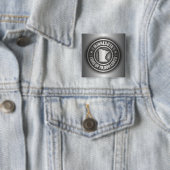 "Minnesota Steel"-Buttonnen Vierkante Button 5,1 Cm (In situ)
