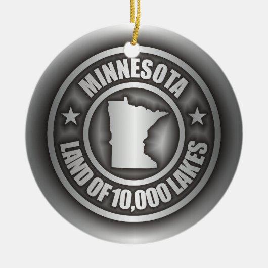 "Minnesota Steel"-Ornamenten Keramisch Ornament (Voorkant)