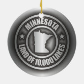 "Minnesota Steel"-Ornamenten Keramisch Ornament (Achterkant)