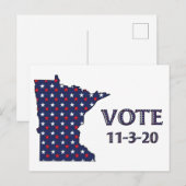 Minnesota Stemming Briefkaart (Voorkant / Achterkant)