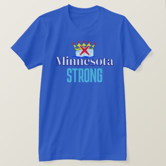 Minnesota Sterk Uniseks T-Shirt (Design voorkant)