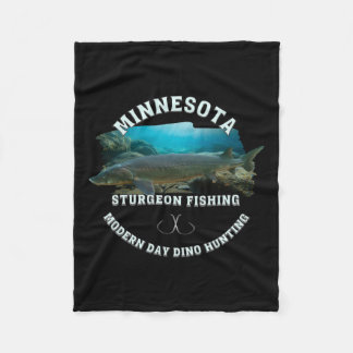 Minnesota Steur Vissen Moderne Dag Dino Jacht Fleece Deken