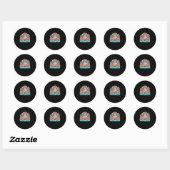 Minnesota-Sticker Ronde Sticker (Vel)