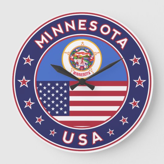 Minnesota sticker, telefoontas, tas, klok (Voorkant)