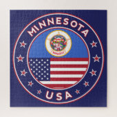 Minnesota sticker, telefoontas, tas, klok legpuzzel (Verticaal)