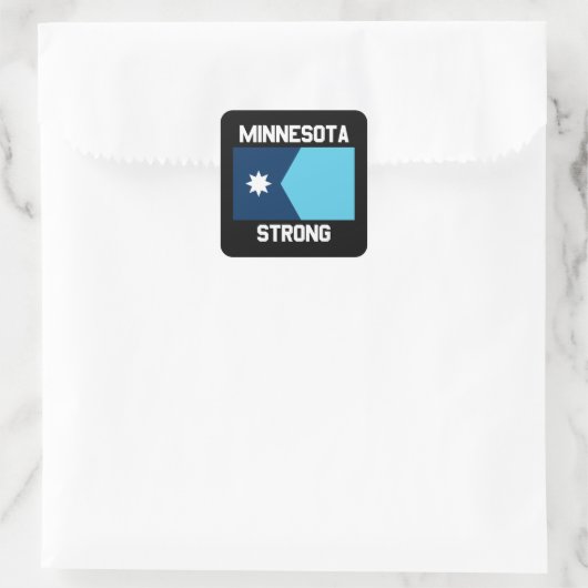 Minnesota Strong Square Sticker (Tas)