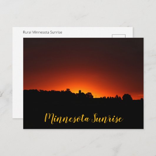 Minnesota Sunrise Briefkaart (Voorkant / Achterkant)