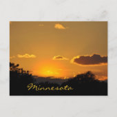 Minnesota Sunset Briefkaart (Voorkant)