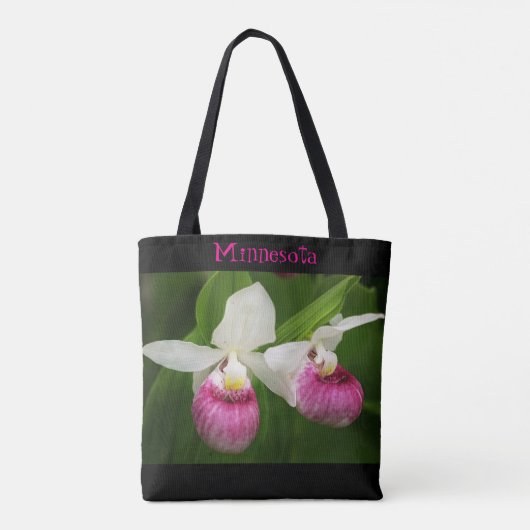 Minnesota Sunset-LadybSlipper-Tas Tote Bag (Achterkant)