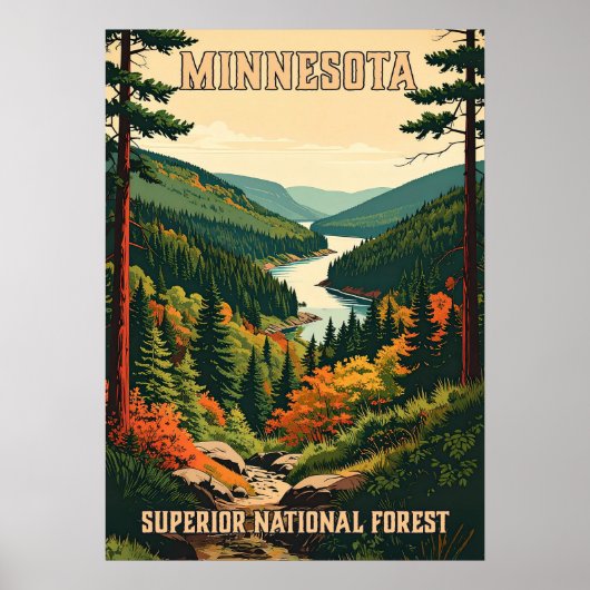 Minnesota Superior National Forest V01 Poster (Voorkant)