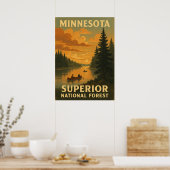 Minnesota Superior National Forest V02 Poster (Keuken)
